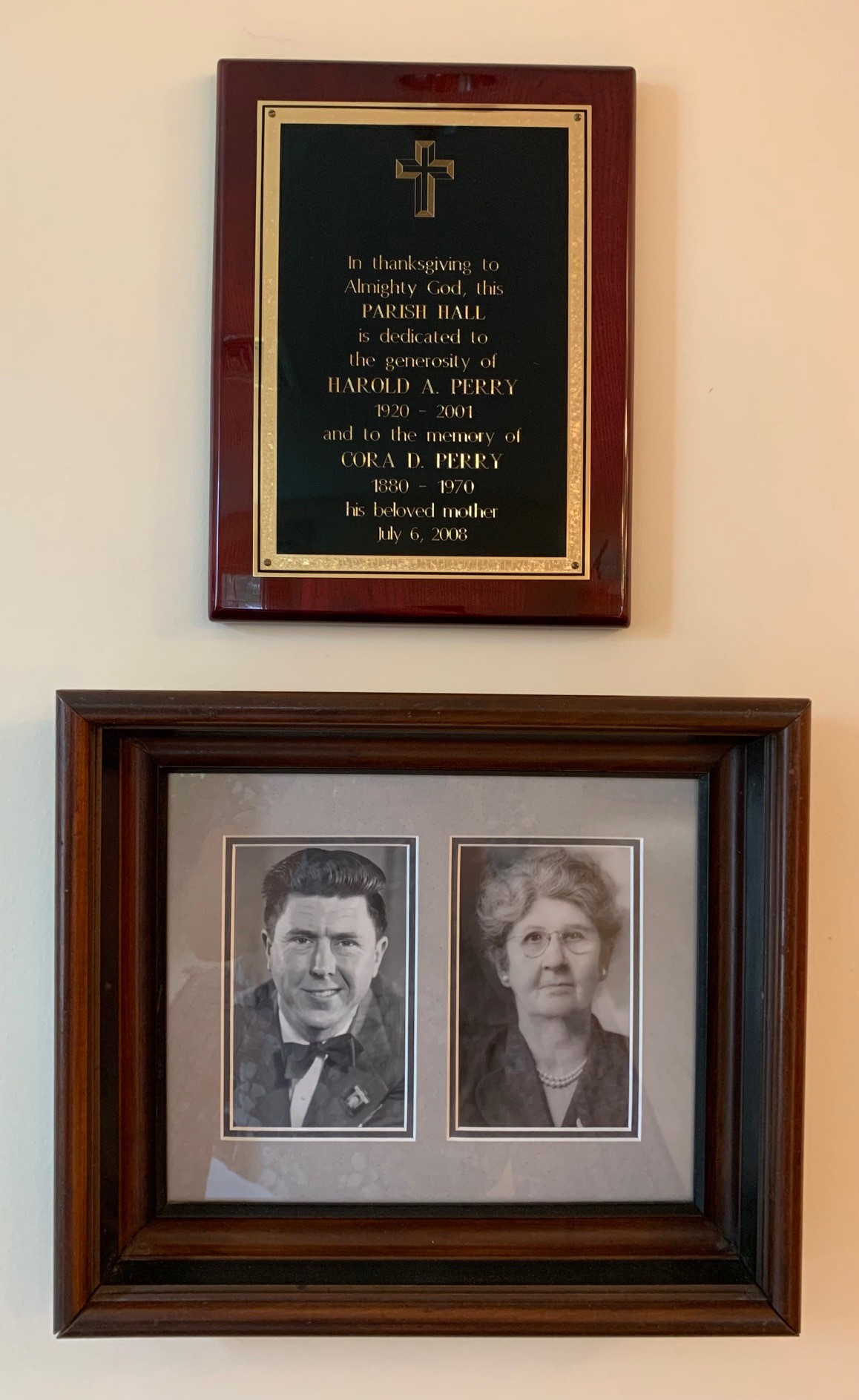 Cora D. and her son Harold A. Perry